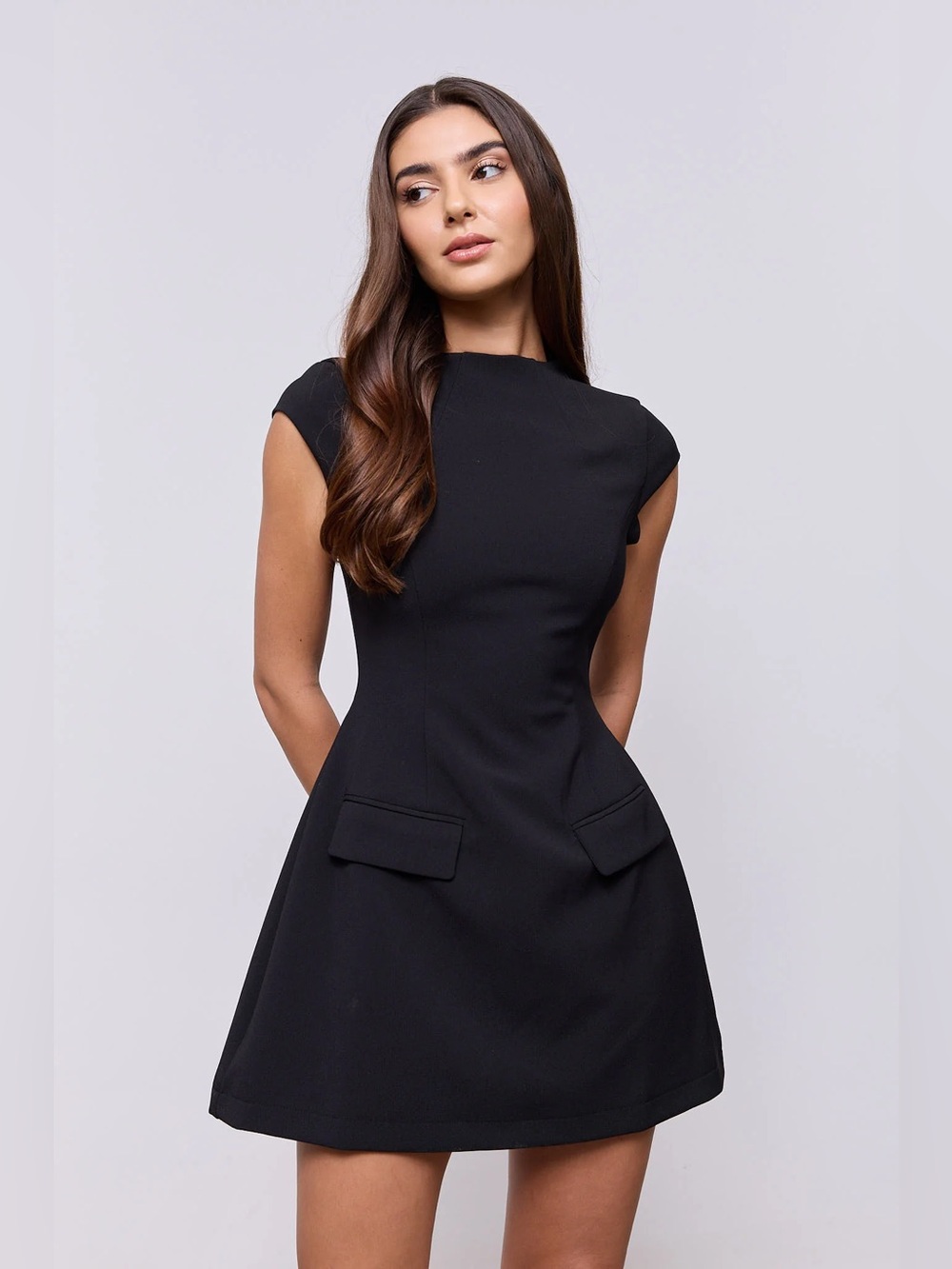 Odd Muse Cap Sleeve Mini Dress